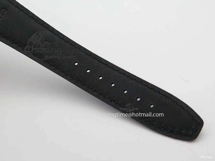 MIROTIME 0424 Effortless Portuguese IW544404 SS White Dial On Black Leather Strap A 7257